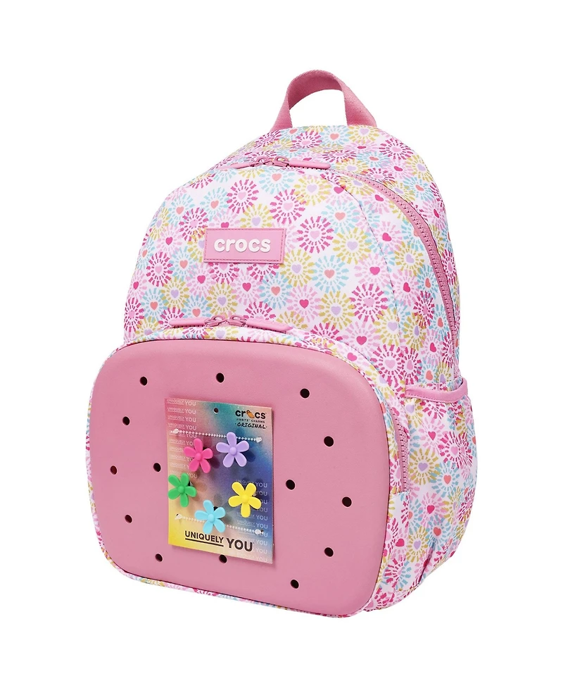 Crocs Floral Back to School Backpack with Eva Front Pocket Customizable Jibbitz Backpack