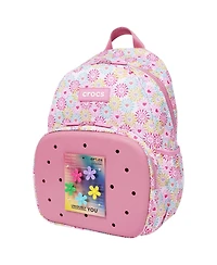 Crocs Floral Back to School Backpack with Eva Front Pocket Customizable Jibbitz Backpack