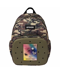 Crocs Camo Back to School Backpack with Eva Front Pocket Customizable Jibbitz Backpack