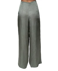 Jluxlabel Women's Sundown High-Waisted Wide-Leg Acetate Pants
