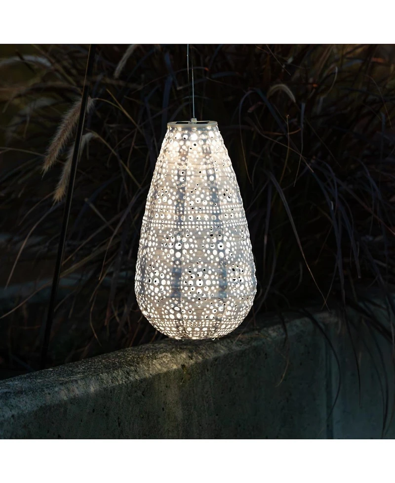 Allsop Home & Garden, Soji Stella - Teardrop Blossom - 14" Solar Lantern