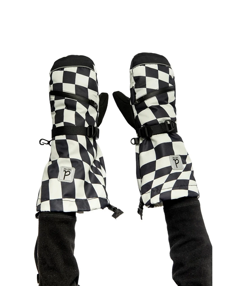 Deux par Toddler Boy 2-5 Teknik Winter Mittens Checkered Print