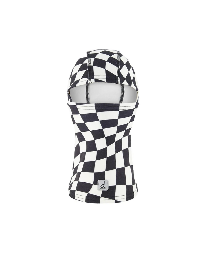 Deux par Deux Little and Big Boy 5-14 Brushed Jersey Balaclava Checkered Print