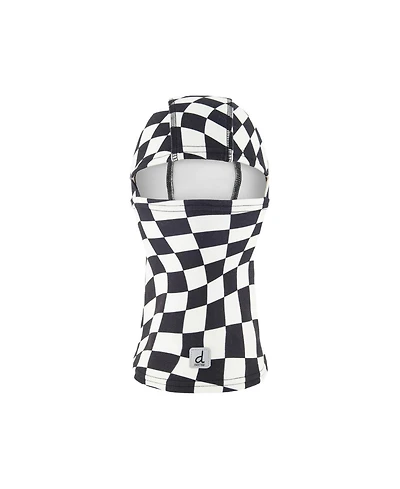 Deux par Deux Little and Big Boy 5-14 Brushed Jersey Balaclava Checkered Print