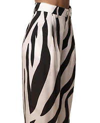 Jluxlabel Women's Zebra Essential Flow Trouser