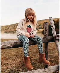 Deux par Little and Big Girl (6-12) Cotton Leggings Daisy Print