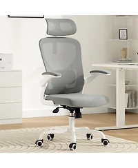 Flynama Mesh Office Chair with Headrest,Adjustable Lumbar Chair