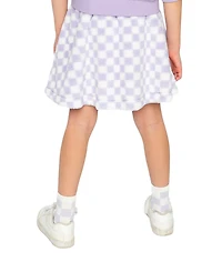 Deux par Deux Toddler Girls ( 2 to 5 ) Faux Fur Skirt Lilac Tiles