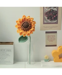 John Bead Sunflower Floral Crochet Diy Kit for Beginners