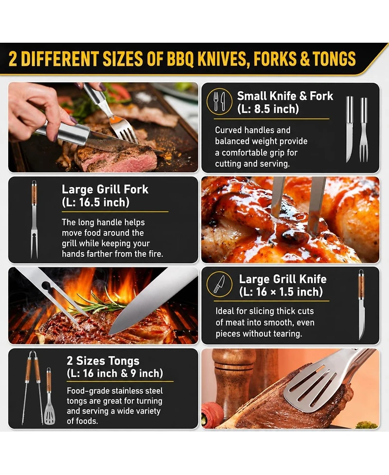 Xdovet Grill Accessories Bbq Tools Stainless Steel Set