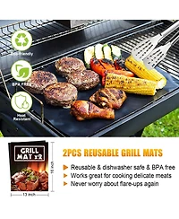 Xdovet Bbq Grill Tools Set 38pieces Stainless Steel Aluminum Case Mats