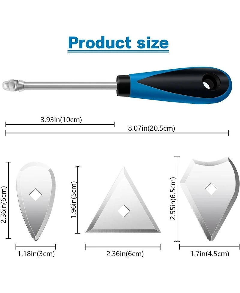 Xdovet Shave Hook Scraper Stainless Steel Paint Remover Tool