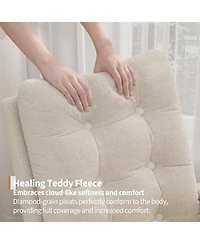 homfan Modern Rocking Chair for Living Room, Comfortable Recliner Rocker with Side Pocket, Soft Linen Upholstered Glider Chair for Bedroom, Nursery