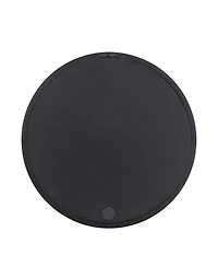 Laoties 20" Round Solid Mango Wood Wall Mirror, Mid-Century Modern Circle Decorative Frame Mirror for Entryway
