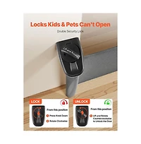 Ruie Retractable Mesh Pet Gate Extends to 72 in Wide and 31 in Tall