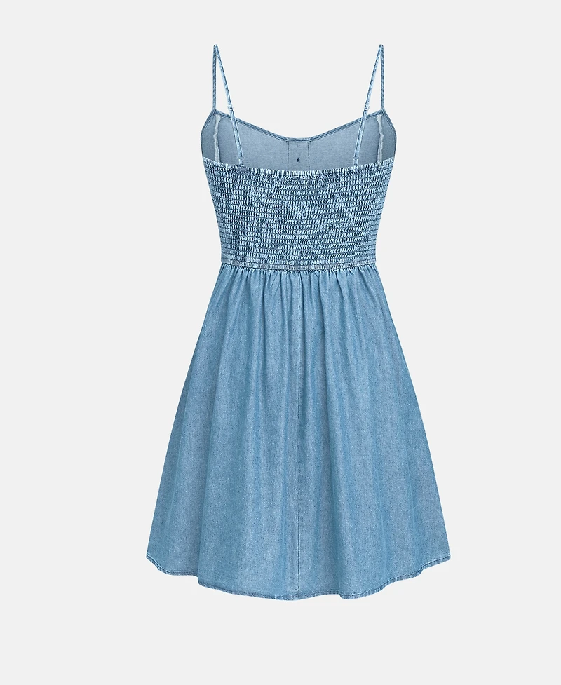 Cupshe Women's Morning Tide Denim Mini Beach Dress