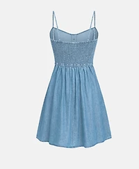 Cupshe Women's Morning Tide Denim Mini Beach Dress