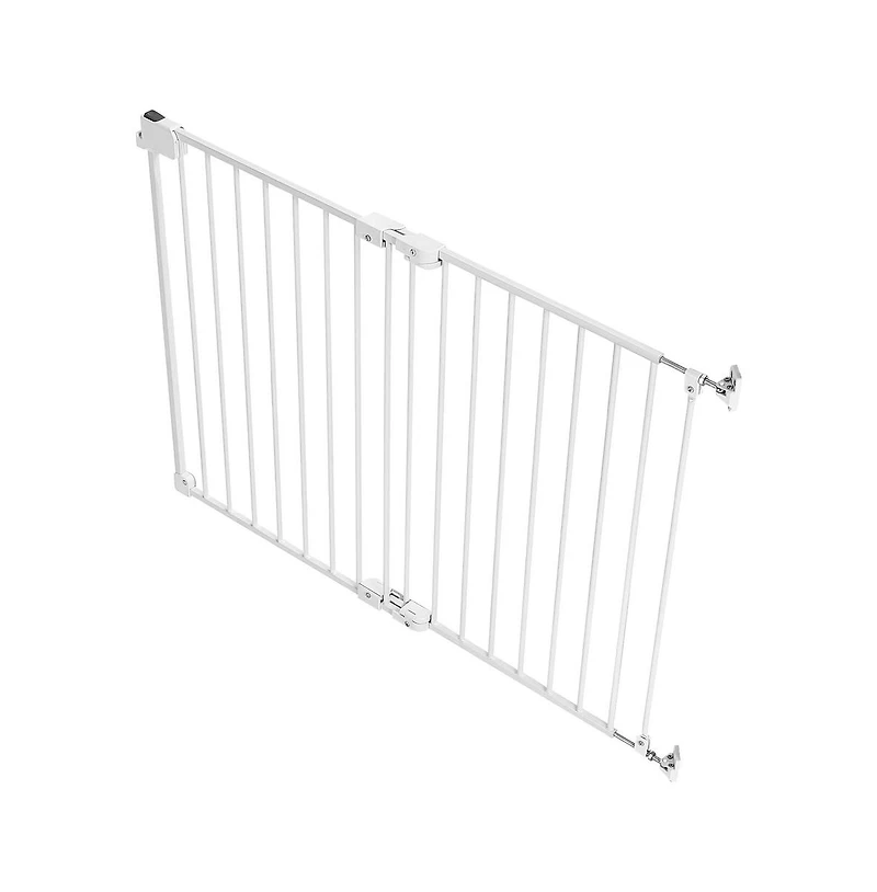 Ruie No Bottom Bar Dog Gate for Stairs 28 in High and 26 to 43 in Wide