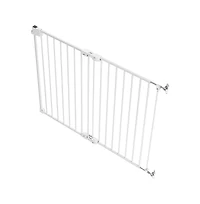 Ruie No Bottom Bar Dog Gate for Stairs 28 in High and 26 to 43 in Wide