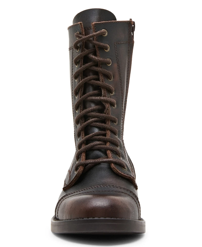 Steve Madden Women's Yukon Lace-Up Combat Booties