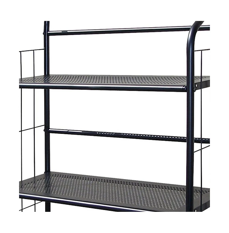 HomeRoots 37" Metal Three Tier Bookcase