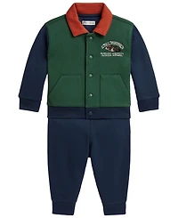 Polo Ralph Lauren Baby Boys' Long-Sleeve Sportsman Fleece Jacket and Pants, 2-Piece Set