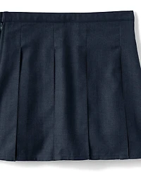 Lands' End Girls Box Pleat Skirt Top of Knee