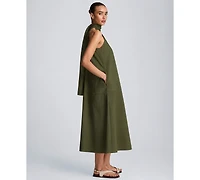 Kenneth Cole Women's Tie Back Halter Neck Midi Dress