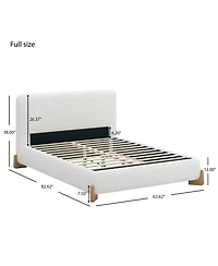 Boyel Living Upholstered Bed, A Luxurious and Comfortable Bedroom Centerpiece, Full Size
