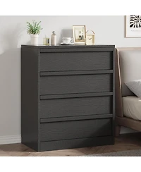 homfan 4-Drawer Dresser – 39.3" Tall Freestanding Storage Chest for Bedroom, Living Room and Hallway