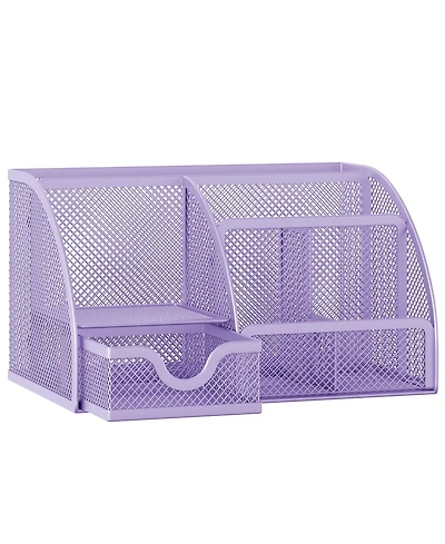 Danrong Mesh Desk Organizer 6 Compartments Pull Out Drawer Office School Dorm Storage
