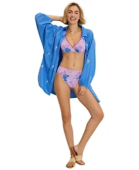 Tommy Bahama Women's Pique Underwire V-Neck Bikini Top