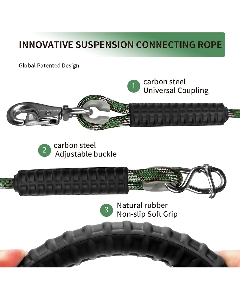 Piscifun Adjustable Heavy Duty Tree Swing Rope Kit For Outdoor Camping Playground