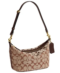 Coach Signature Jacquard Demi Small Shoulder Handbag