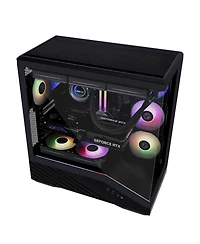 Lian-Li V100 Tempered-Glass Mid-Tower Argb Lighting Atx Case [Compatible with Itx, M-atx, Atx, E-atx Motherboards]