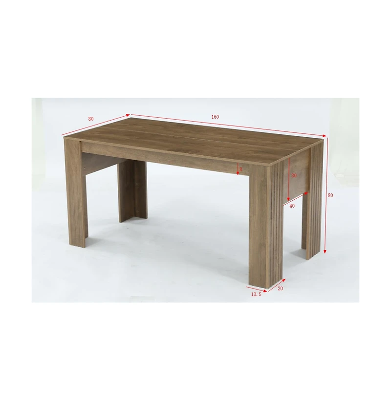 Tribesigns Computer Desk, Solid Wood Home Office Desk with Sturdy Wooden Legs