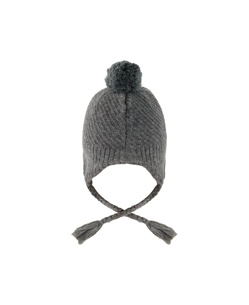 Deux par Deux Little and Big Unisex 5-16 Years Winter Peruvian Knit Hat with Pompom Cool