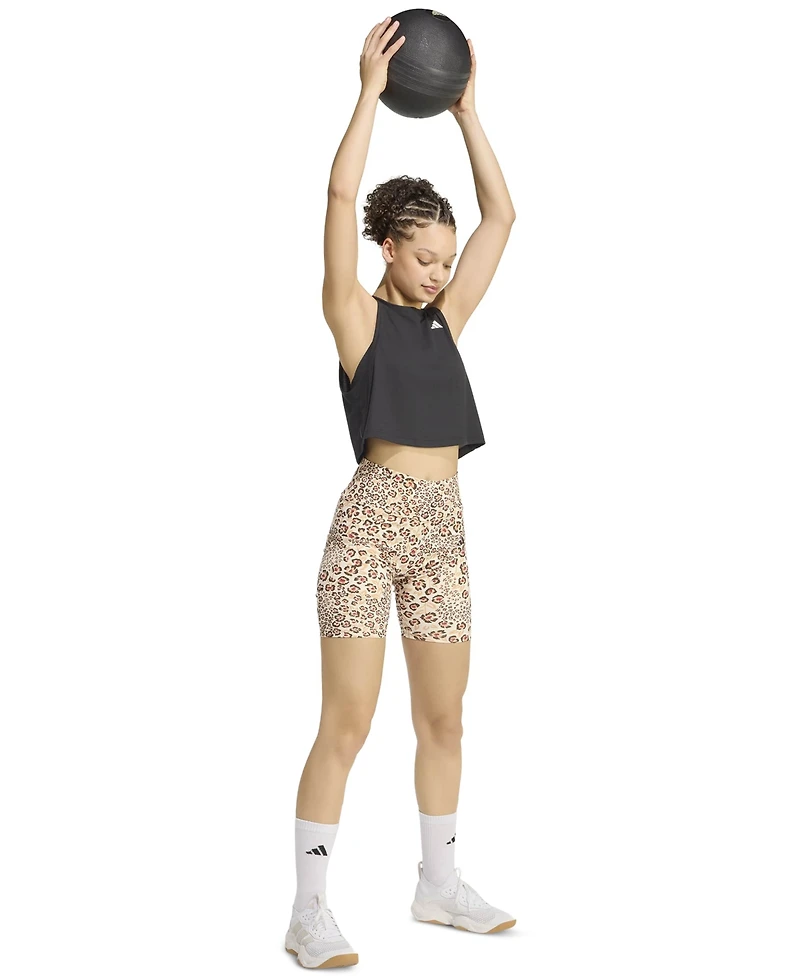 adidas Women's Farm Rio Mid-Rise Slim Bike Shorts, 7" Inseam