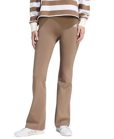 adidas Women's Essentials Small Logo Flared Leggings