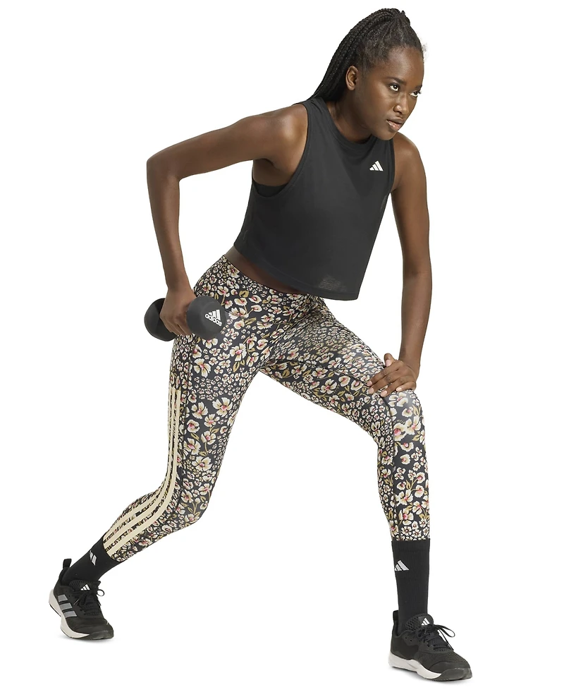 adidas Women's Farm Floral High-Waisted Leggings with Pockets