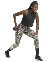 adidas Women's Farm Floral High-Waisted Leggings with Pockets