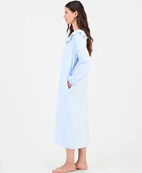 Charter Club Women's Flannel Scoop-Neckline Ruffle-Detail Nightgown, Macy's Exclusive