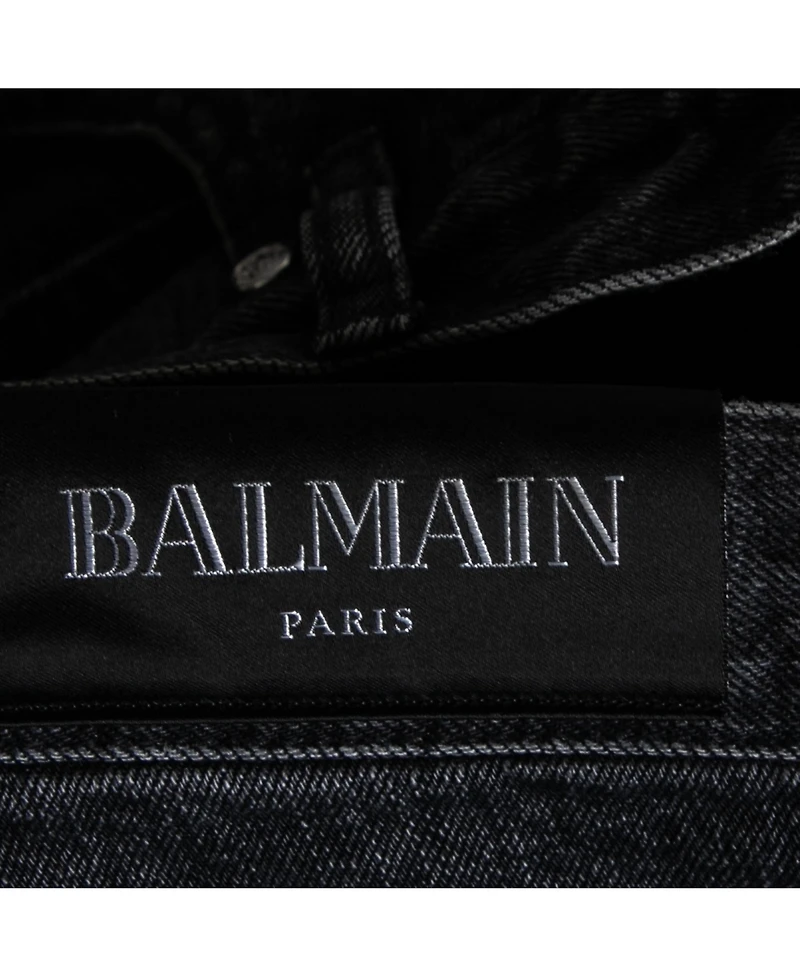 Pre-Owned Balmain Men's Distressed Denim Shorts
