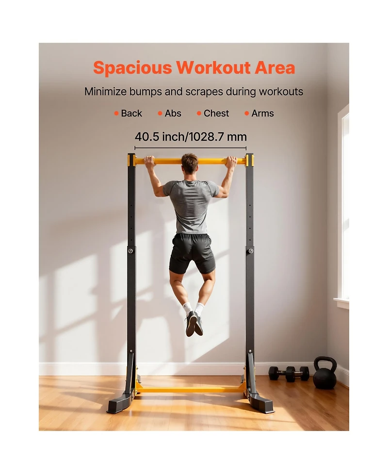 Sevorley Free Standing Pull Up Bar Station, Adjustable Pull-Up Tower, 330 lbs Capacity