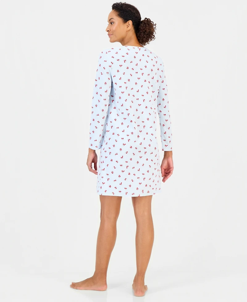 Charter Club Women's Printed Jersey Sleepshirt