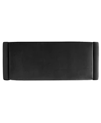 47" Velvet Benches Look, Waterfall Upholstered Bench-Maison Boucle