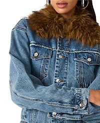 Steve Madden Women's Marky Button-Front Jacket