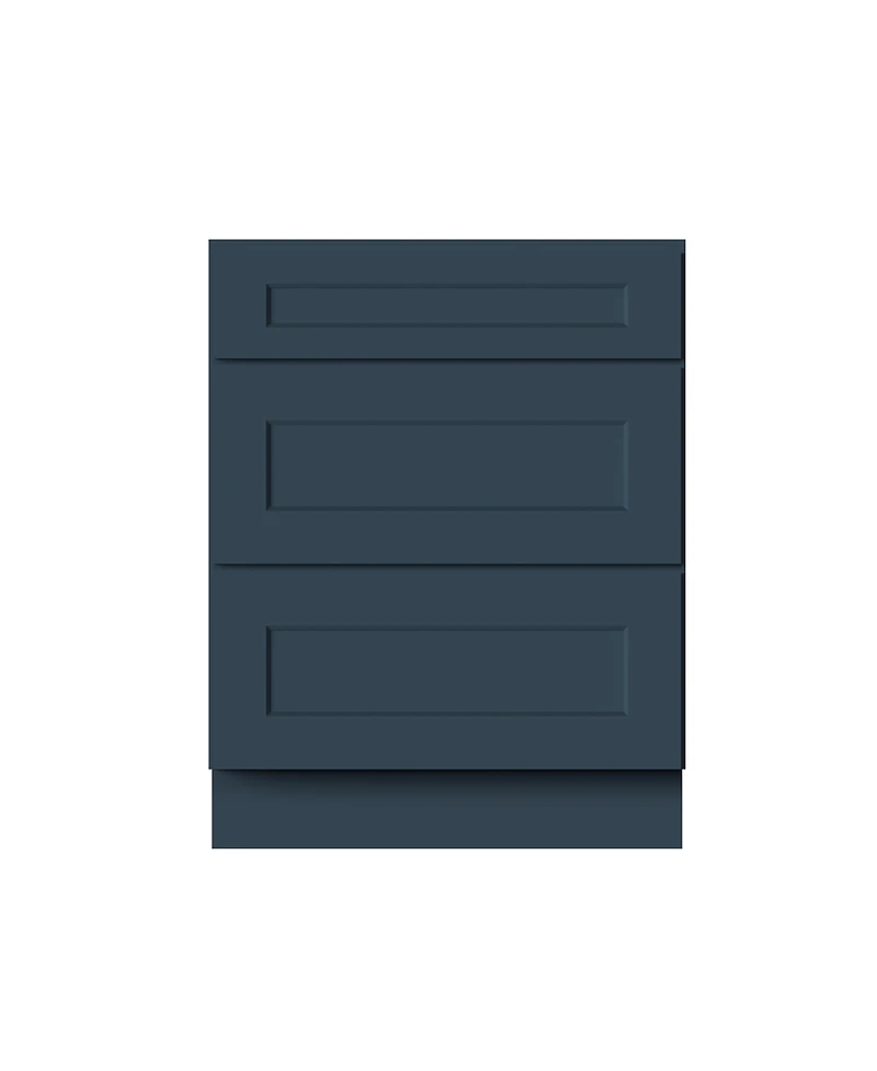Boyel Living 27 Inch Wide 3-Drawers Base Cabinets, Ready to Assemble Kitchen Cabinet with Solid Wood Frame, Soft-Close Slides and Hinges