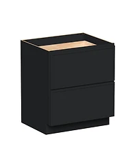 Boyel Living 30" W Double Drawers Base Cabinets, Ready to Assemble Kitchen Cabinet with Solid Wood Frame, Soft-Close Slides and Hinges