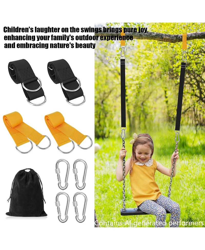 Piscifun Adjustable Tree Swing Straps Hanging Kit Lbs Weight Capacity Portable Outdoor Set